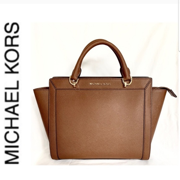 NWT authentic MK leather brandi satchel luggage - Picture 2 of 7